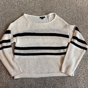 Sanctuary Women's Black Striped Sweater - size M